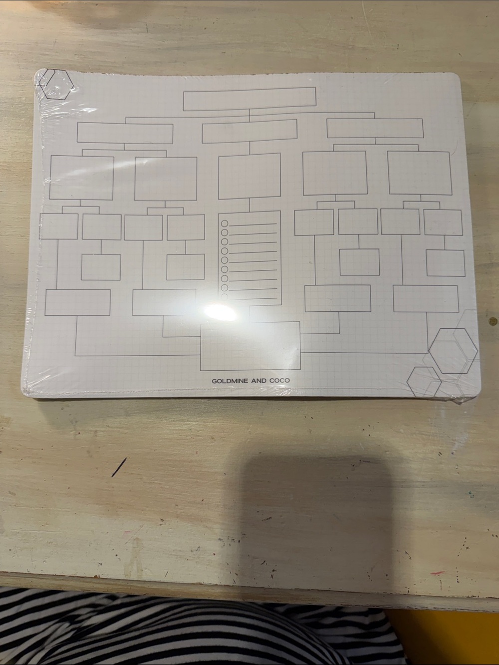 White Grid Home Office Planner